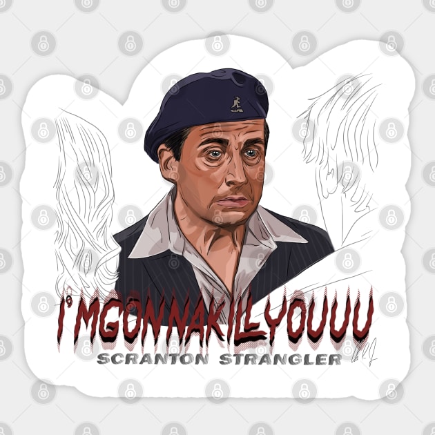The Office: Scranton Strangler Sticker by 51Deesigns